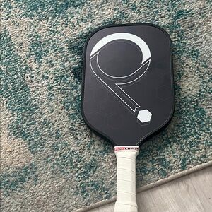 Black and White Pickleball Paddle